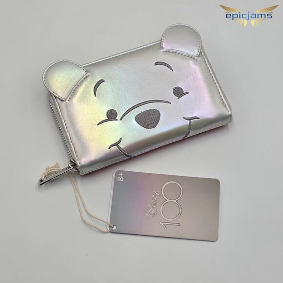 Loungefly Disney100 Winnie the Pooh Platinum Mini Backpack Set - Picture 6 of 8